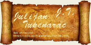 Julijan Tupenarac vizit kartica